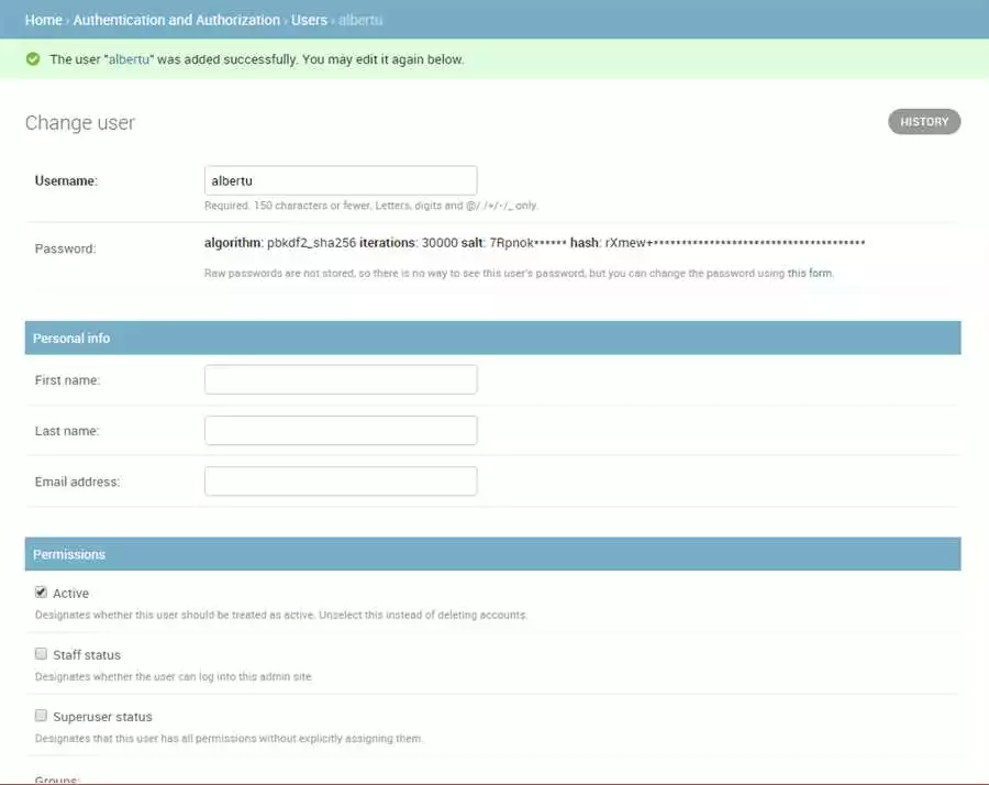 Использование Модели Пользователей Django Для Хранения Учетных Записей Пользователей